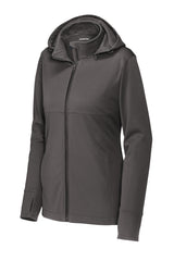 Sport-Tek Women's Hooded Soft Shell Jacket. LST980
