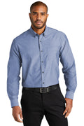 Port Authority Men's Long Sleeve Chambray Easy Care Shirt W382