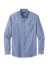 Port Authority Men's Long Sleeve Chambray Easy Care Shirt W382