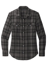 Port Authority Women's Long Sleeve Ombre Plaid Shirt LW672
