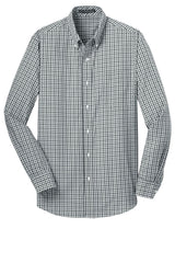 Port Authority Men's Long Sleeve Gingham Easy Care Shirt. S654