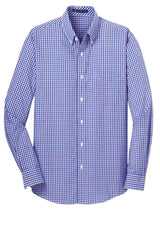 Port Authority Men's Long Sleeve Gingham Easy Care Shirt. S654