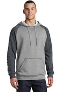 District Young Men's Lightweight Fleece Raglan Hoodie. DT196 District