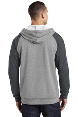 District Young Men's Lightweight Fleece Raglan Hoodie. DT196 District