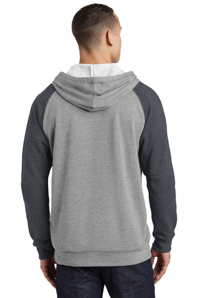 District Young Men's Lightweight Fleece Raglan Hoodie.  DT196