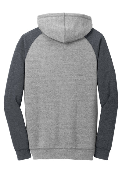 District Young Men's Lightweight Fleece Raglan Hoodie.  DT196