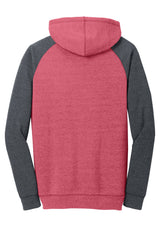 District Young Men's Lightweight Fleece Raglan Hoodie. DT196 District