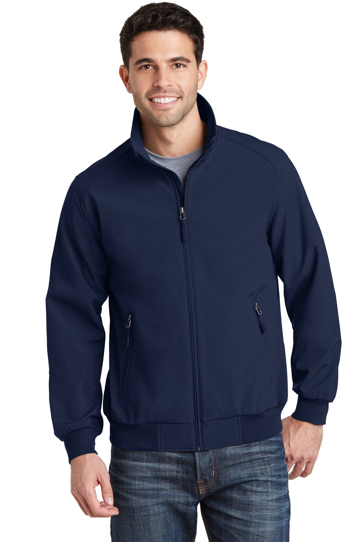 Port Authority Men's Soft Shell Bomber Jacket. J337