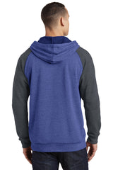 District Young Men's Lightweight Fleece Raglan Hoodie. DT196 District