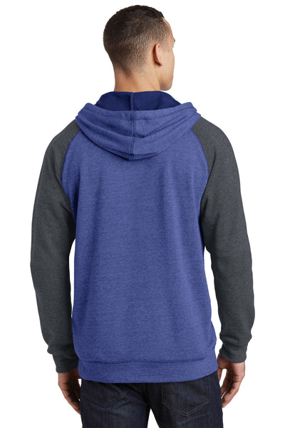 District Young Men's Lightweight Fleece Raglan Hoodie.  DT196