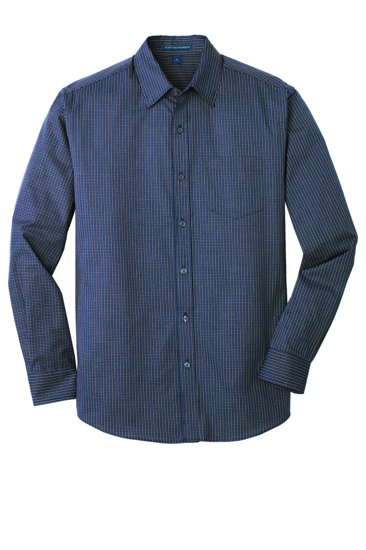 Port Authority Men's Micro Tattersall Easy Care Shirt. W643
