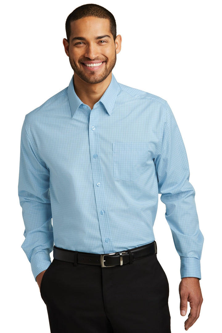 Port Authority Men's Micro Tattersall Easy Care Shirt. W643
