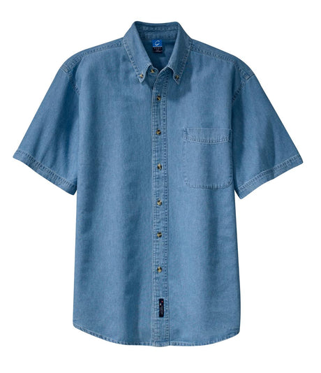 Port & Company Men's Short Sleeve Value Denim Shirt Port & Company