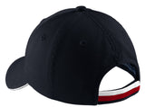 Port Authority Sandwich Bill Cap with Striped Closure