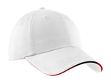 Port Authority Sandwich Bill Cap with Striped Closure