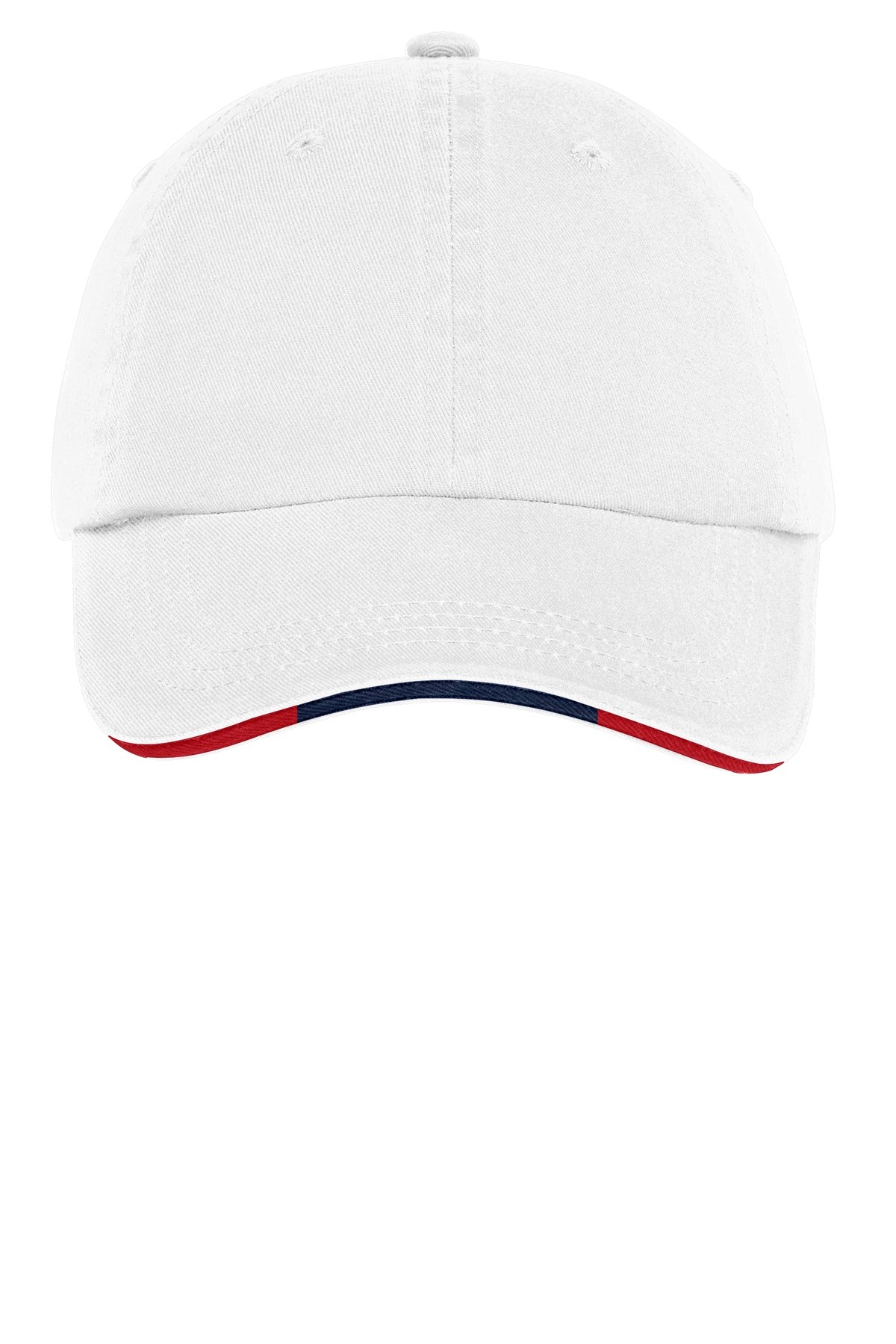 Port Authority Sandwich Bill Cap with Striped Closure