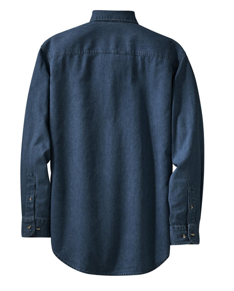 Port & Company Men's Long Sleeve Value Denim Shirt Port & Company