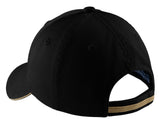 Port Authority Sandwich Bill Cap with Striped Closure