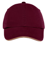 Port Authority Sandwich Bill Cap with Striped Closure