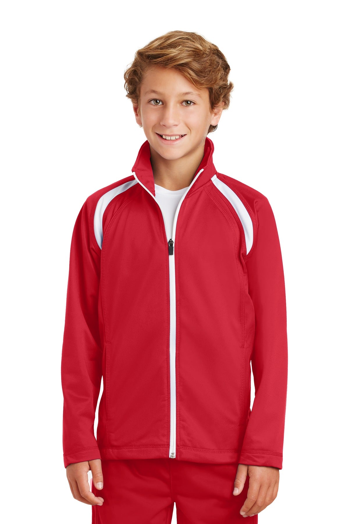 Sport-Tek Youth Tricot Track Jacket YST90