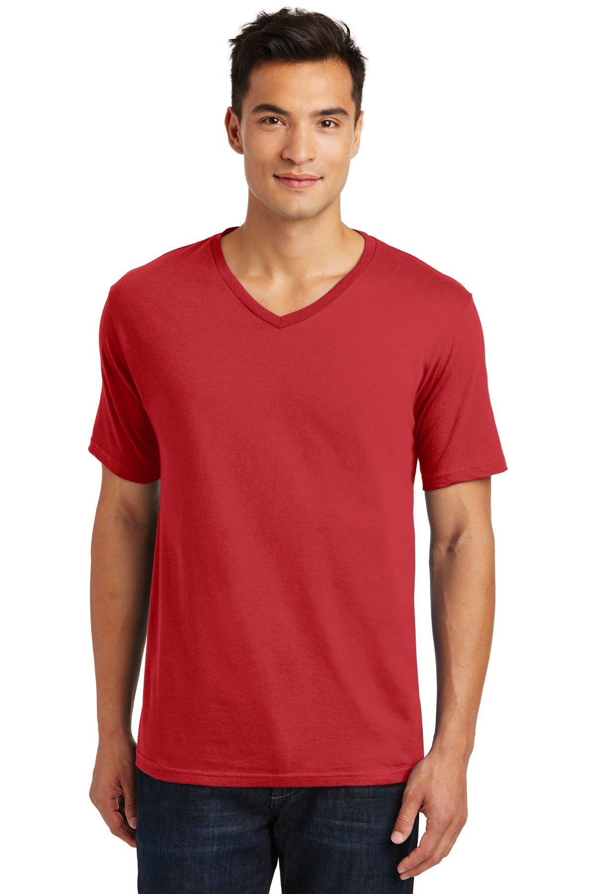 District Made Men's Perfect Weight V-Neck Tee. DT1170 District