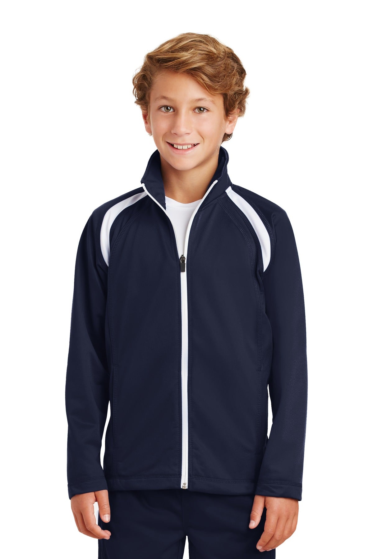 Sport-Tek Youth Tricot Track Jacket YST90