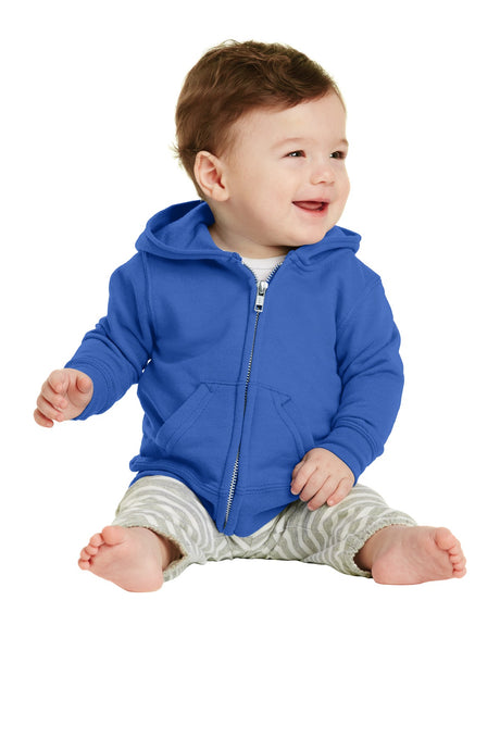 Port & Company Infant Core Fleece Full-Zip Hooded Sweatshirt CAR78IZH Port & Company
