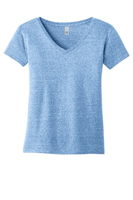 District Women's Astro V-Neck Tee. DM465A District
