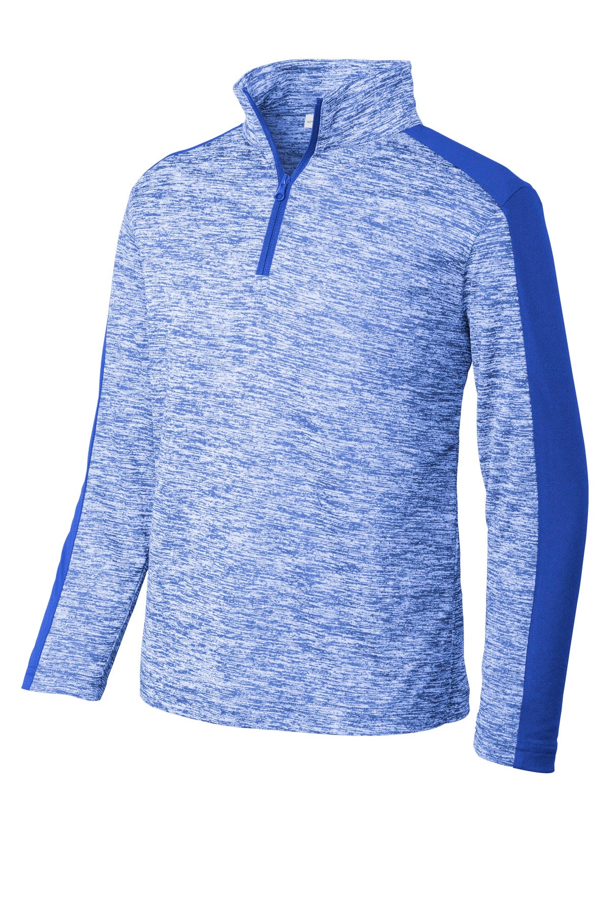 Sport-Tek Youth PosiCharge Electric Heather Colorblock 1/4-Zip Pullover YST397