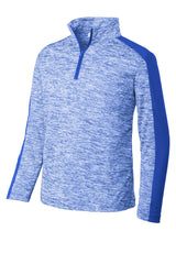 Sport-Tek Youth PosiCharge Electric Heather Colorblock 1/4-Zip Pullover YST397