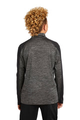 Sport-Tek Youth PosiCharge Electric Heather Colorblock 1/4-Zip Pullover YST397