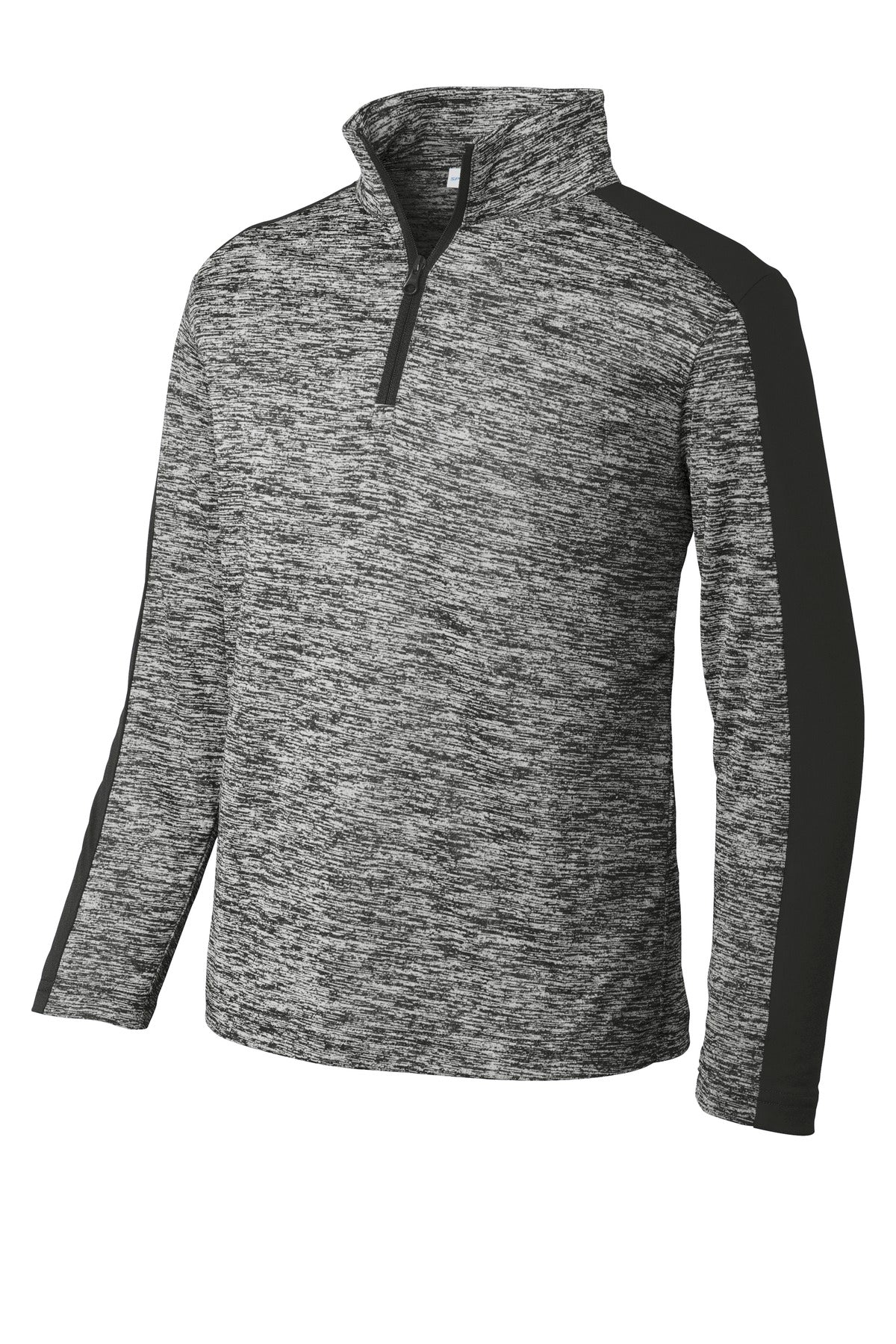 Sport-Tek Youth PosiCharge Electric Heather Colorblock 1/4-Zip Pullover YST397