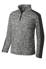 Sport-Tek Youth PosiCharge Electric Heather Colorblock 1/4-Zip Pullover YST397
