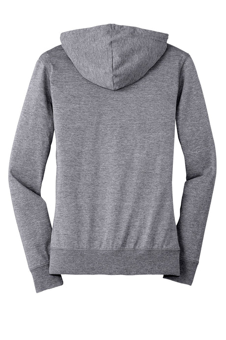 District Women's Fitted Jersey Full-Zip Hoodie. DT2100 District
