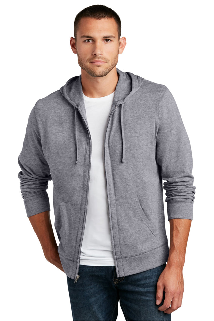 District Jersey Full-Zip Hoodie. DT1100 District