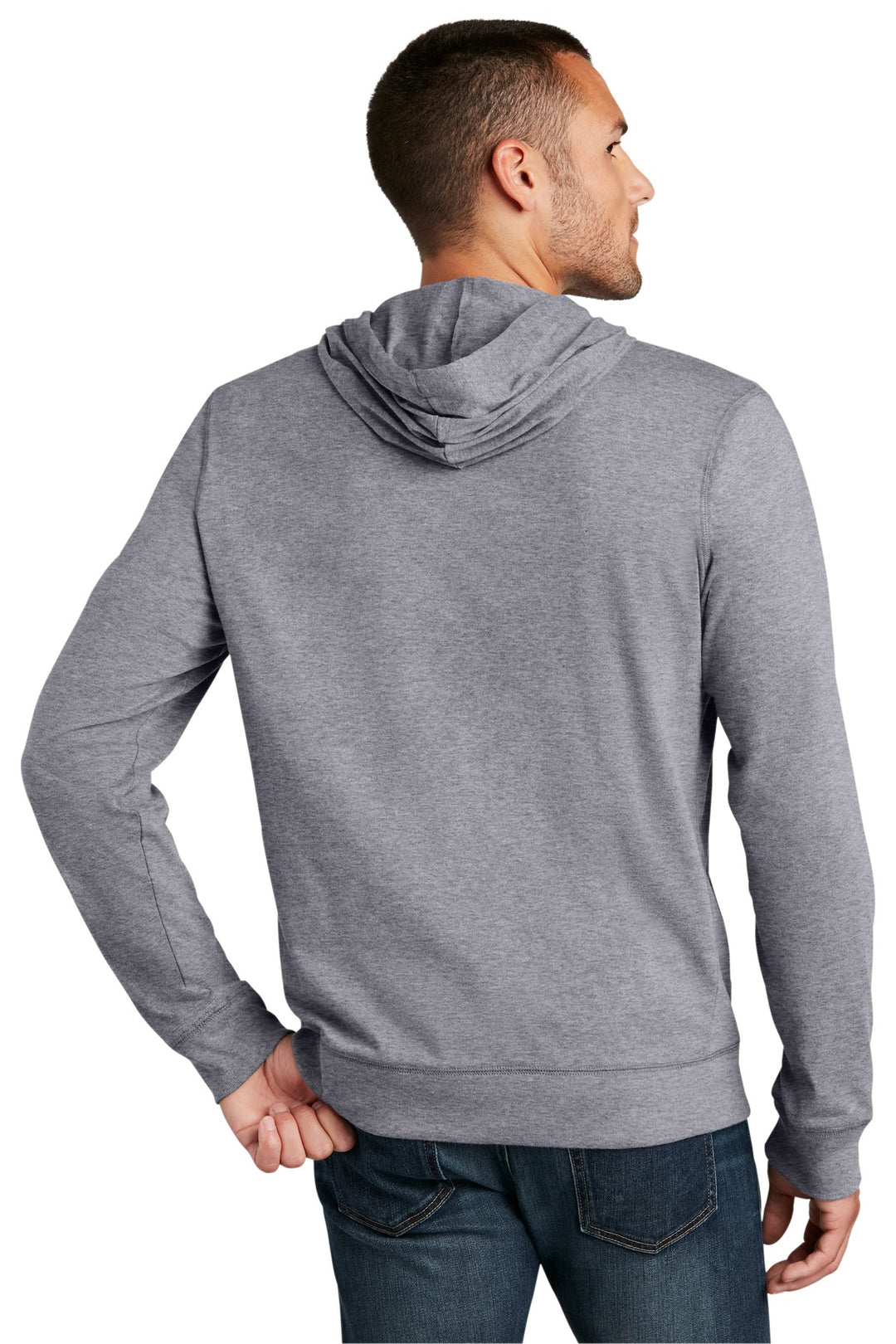 District Jersey Full-Zip Hoodie. DT1100 District