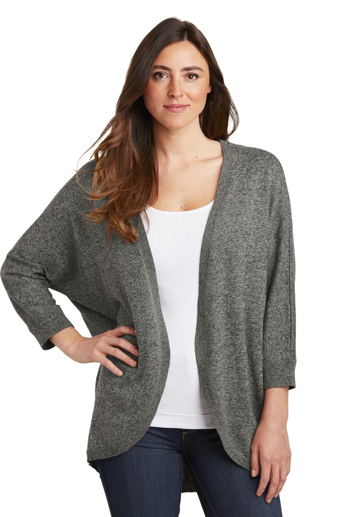 Port Authority Women's Marled Cocoon Sweater. LSW416