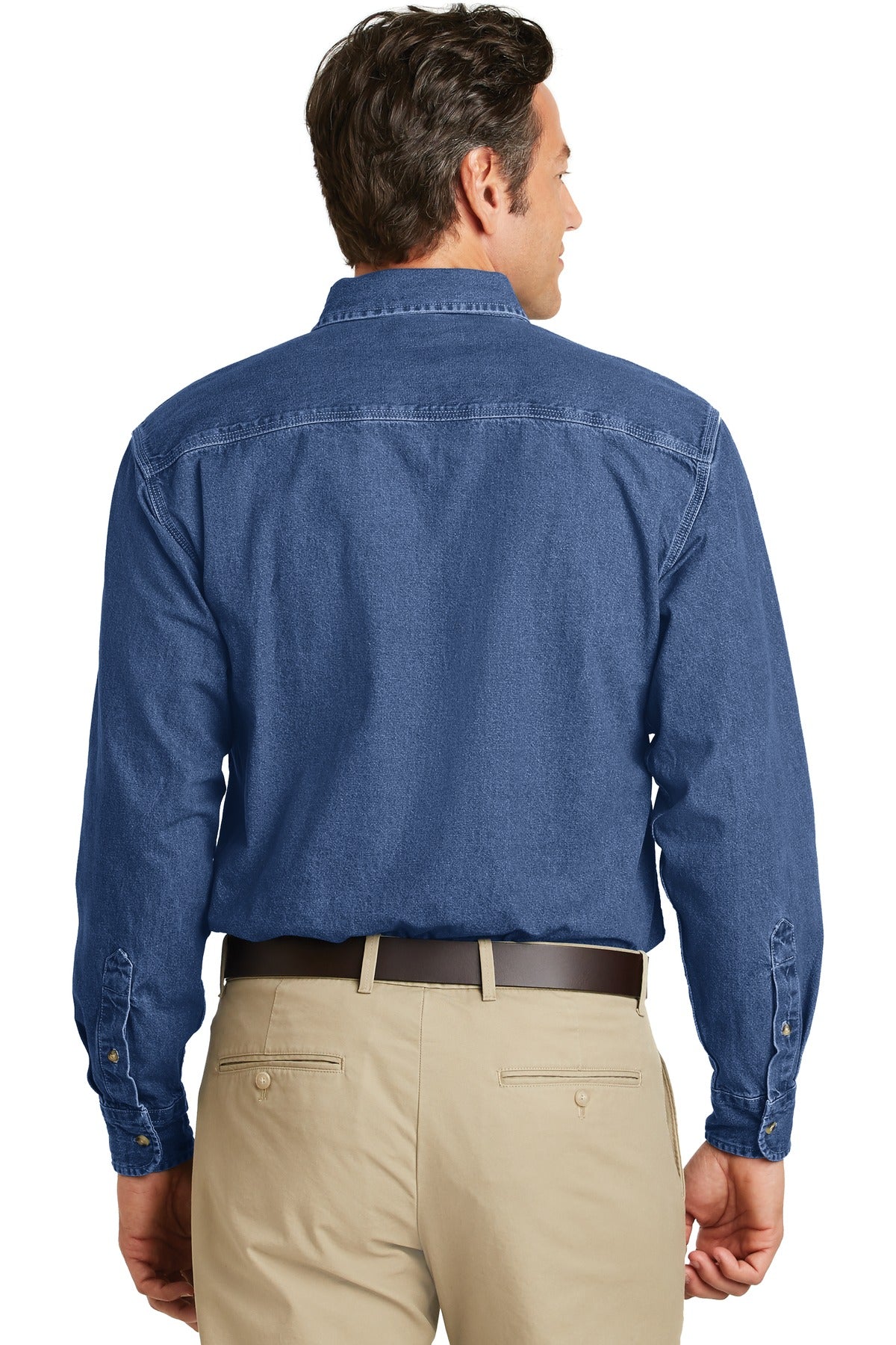 Port Authority Men's Heavyweight Denim Shirt. S100
