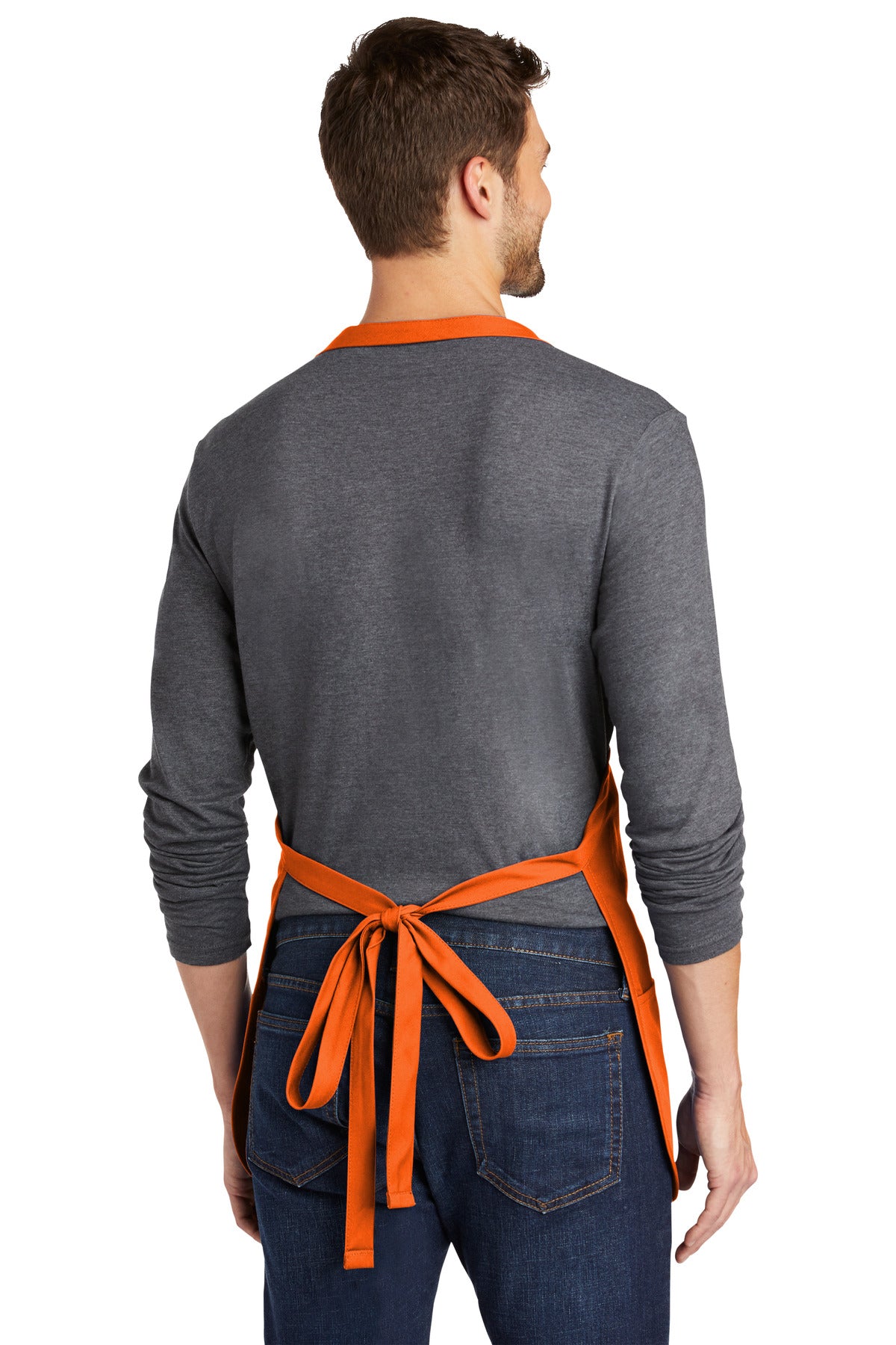 Port Authority Medium-Length Apron with Pouch Pockets.  A510