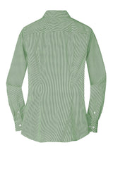 Port Authority Ladies Fine Stripe Stretch Poplin Shirt. L647