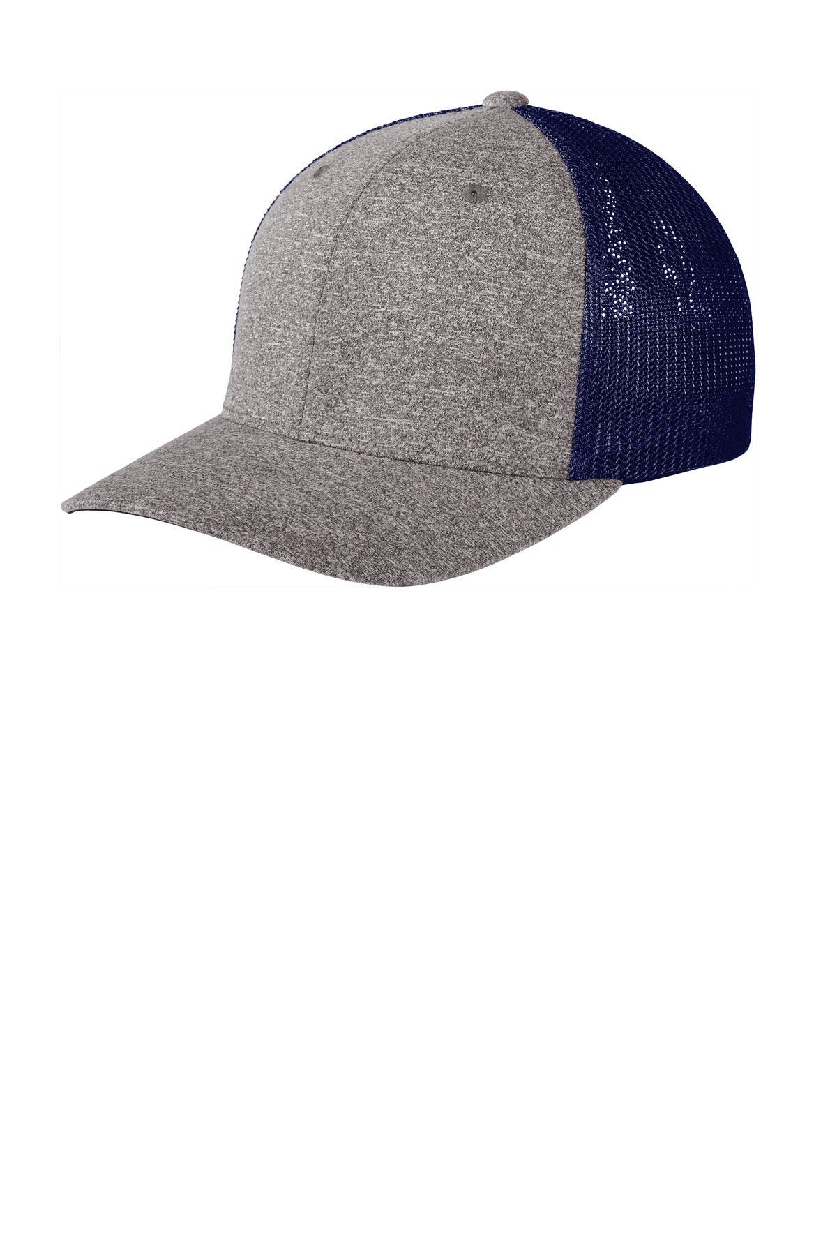 Port Authority Flexfit Melange Mesh Back Trucker Cap