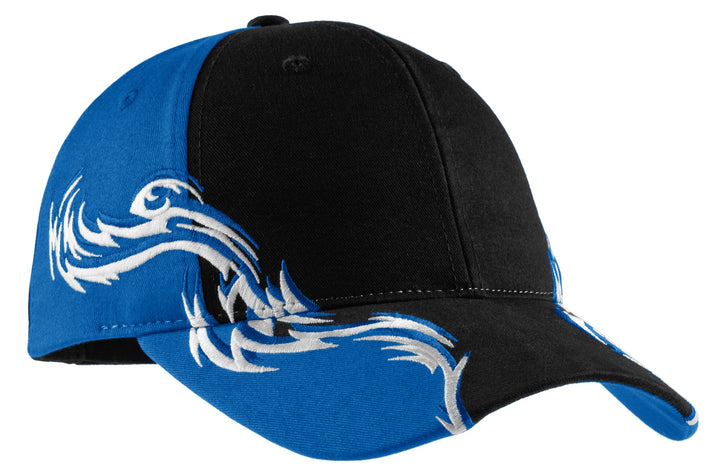 Port Authority Colorblock Racing Cap with Flames