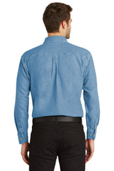 Port Authority Men's Tall Long Sleeve Denim Shirt. TLS600