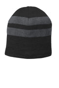 Port & Company Fleece-Lined Striped Beanie Cap Port & Company