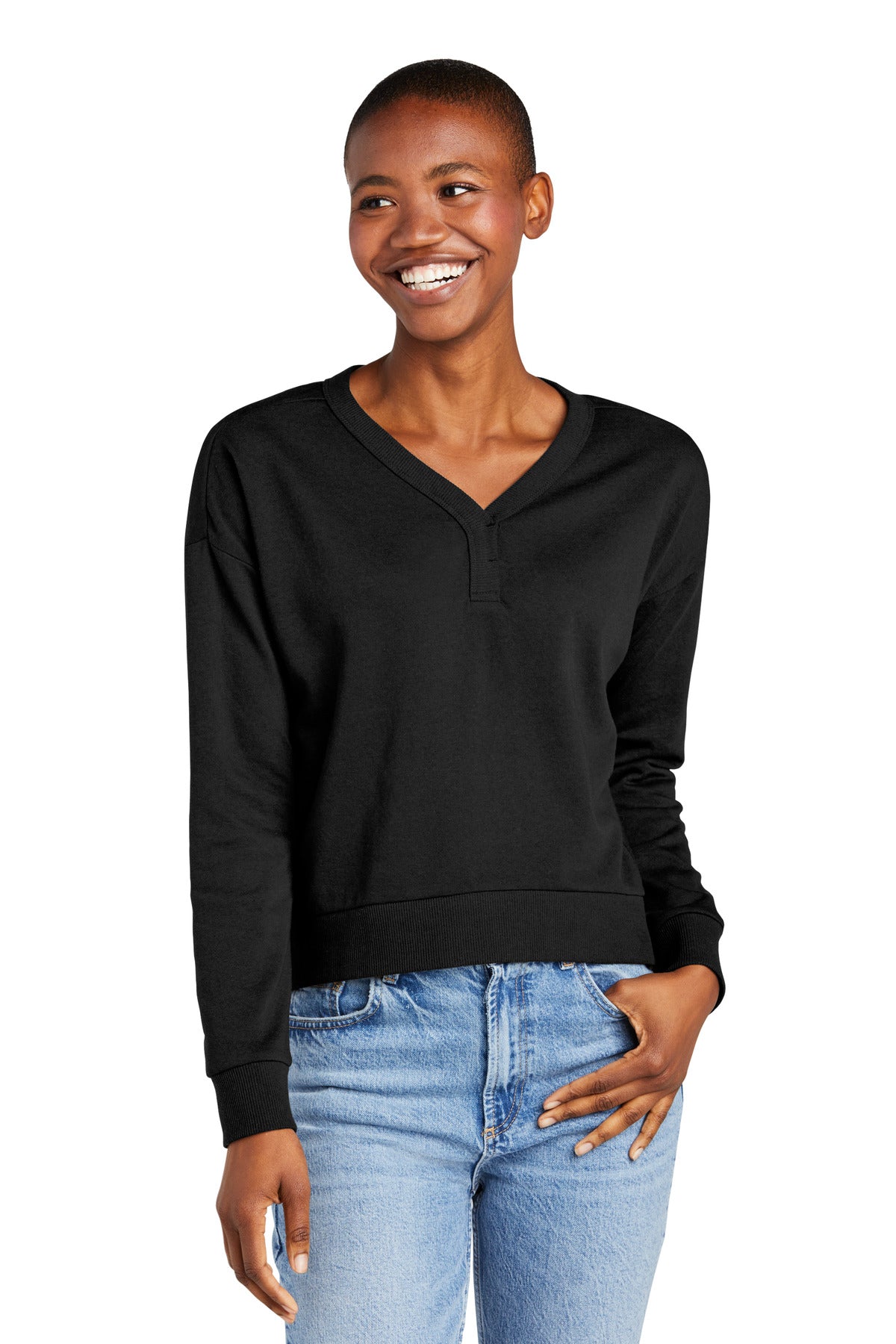 District Women's Perfect Tri Fleece V-Neck Sweatshirt District