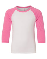 Next Level Youth CVC Three-Quarter Sleeve Raglan T-Shirt Next Level Apparel