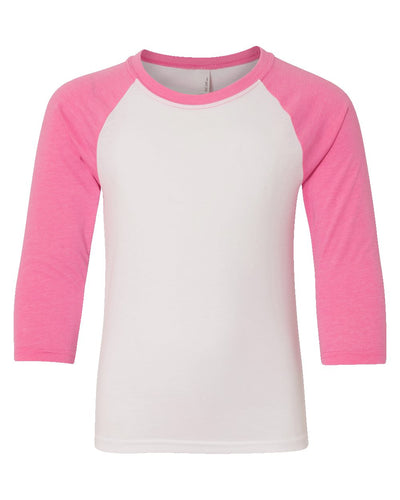Next Level Youth CVC Three-Quarter Sleeve Raglan T-Shirt