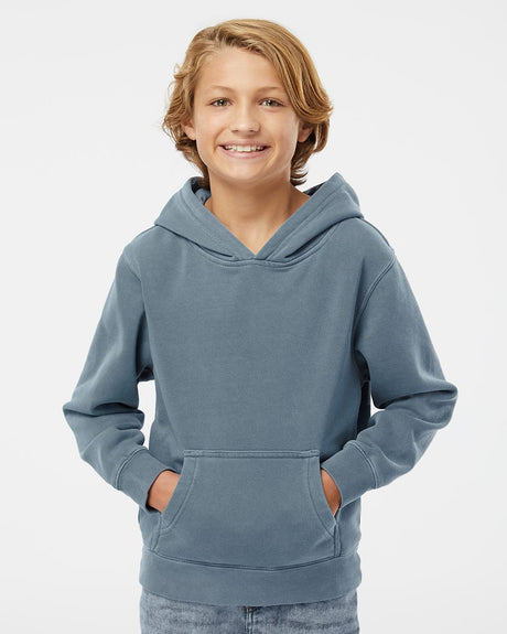 Independent Trading Co. Youth Midweight Pigment-Dyed Hooded Sweatshirt Independent Trading Co.