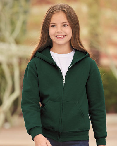 JERZEES Youth NuBlend®  Full-Zip Hooded Sweatshirt