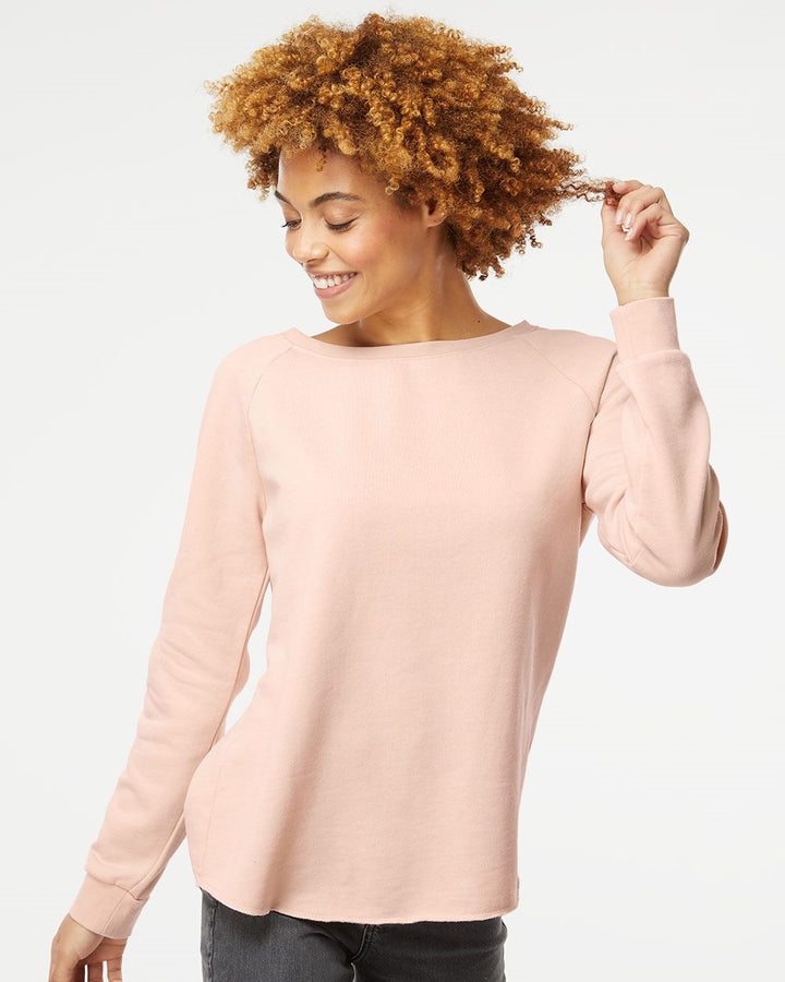 Independent Trading Co. Women's California Wave Wash Crewneck Sweatshirt Independent Trading Co.